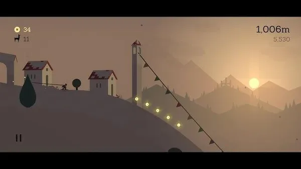 game offline iOS - Alto's Adventure