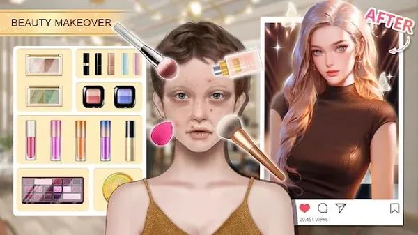 game trang điểm - Glamour Makeover